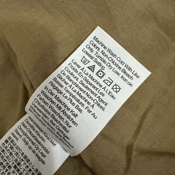 MADEWELL Button-Front Vest (Re)generative Chino Dark Khaki Twill NWT - Picture 10 of 12